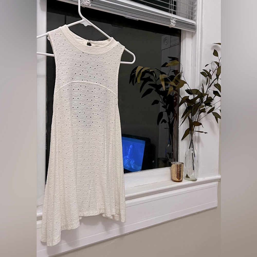 Soft white tank top blouse